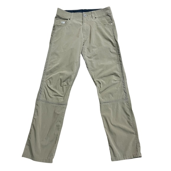 Kuhl Renegade Pants Mens 30x32 Khaki Hiking Outdoor Stretch Performance - Picture 1 of 9